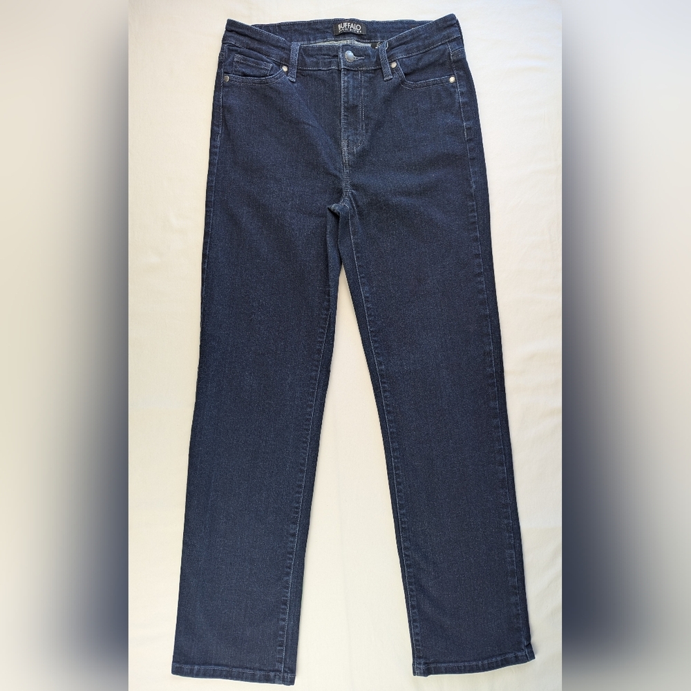 Buffalo David Bitton Dark Blue Alyssa, High-rise, Straight Leg, Stretch Jeans